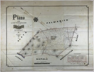 Item #1549 Plano de los Terrenos de Santa-Anita Levantado por Ignacio L. Rocha, Ingeniero....