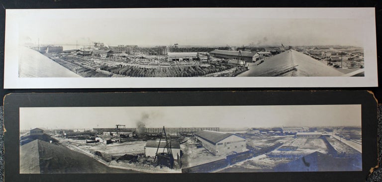 Item #2446 [Two Panoramic Photographs of the Port of Long Beach]. California Photographica.