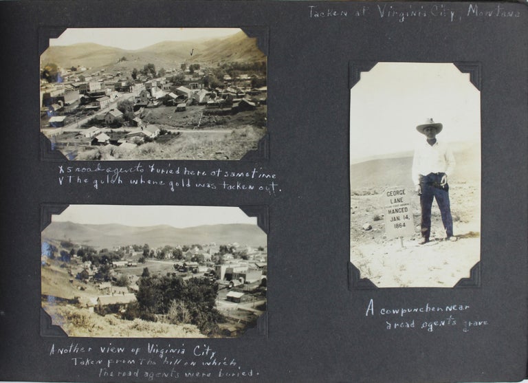 Item #3662 [Annotated Vernacular Photograph Album Featuring the Exploits of an Arizona Woman in the American West and Chicago Over a Long Period of Time]. Western Photographica, Margaret E. Wells, Arizona.