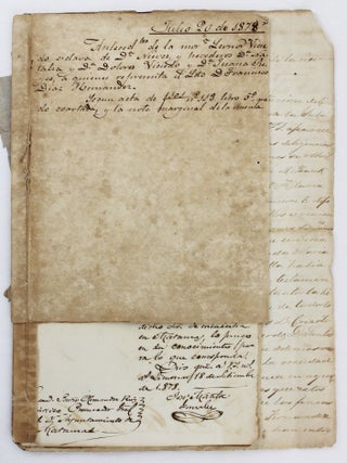 Item #4011 [Manuscript File of Legal Documents Concerning Cuban Manumission Cases in the Late...