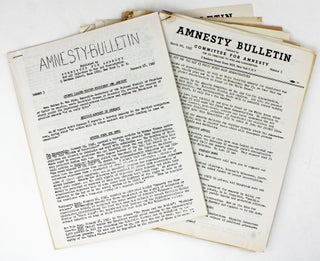 Item #4308 Amnesty Bulletin [caption title]. Committee for Amnesty, Conscientious Objectors