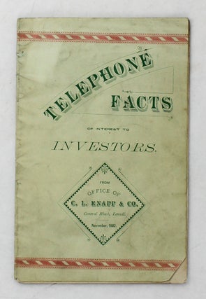 Item #4394 Some Facts and Figures Relative to the Telephone Service in the United States and...
