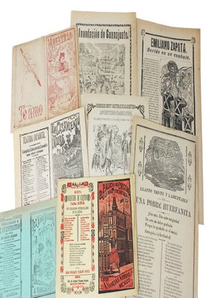 Item #4547 [Substantial Group of Thirteen Chapbook Covers and Twenty-Five Broadsheets Illustrated...