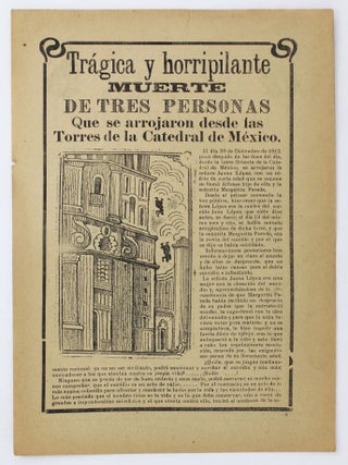 Item #4548 Trágica y Horripilante Muerte de Tres Personas Que Se Arrojan Desde las Torres de la...