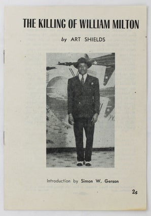 Item #4781 The Killing of William Milton [wrapper title]. Art Shields
