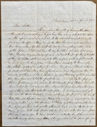 Item #4789 [Autograph Letter, Signed, from George Chamberlain to His Father in Massachusetts,...