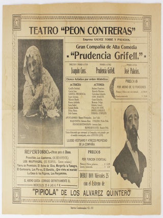 Item #4868 Teatro "Peon Contreras" Empresa Galvez Torre y Palacios. Gran Compañia de Alta...