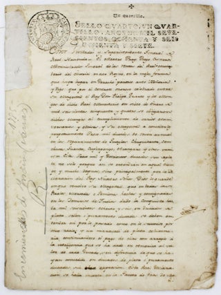 Item #5761 [Manuscript Accounting of Colonial Support for the Spanish Royal Retreat, El...