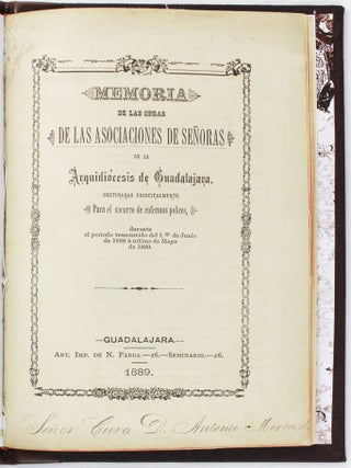 Item #5774 Memoria de las Obras de las Asosiaciones de Señoras de la Arquidiocesis de...