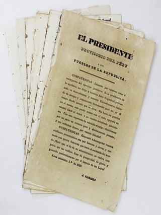 Item #5862 [Small Archive of Seven Peruvian Imprints Relating to the 1829 War with Gran...