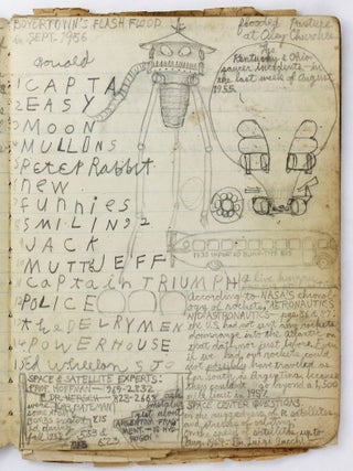 Item #6266 [Unique Manuscript Journal of UFO Conspiracies, Wild Space Program Conjecture, and...