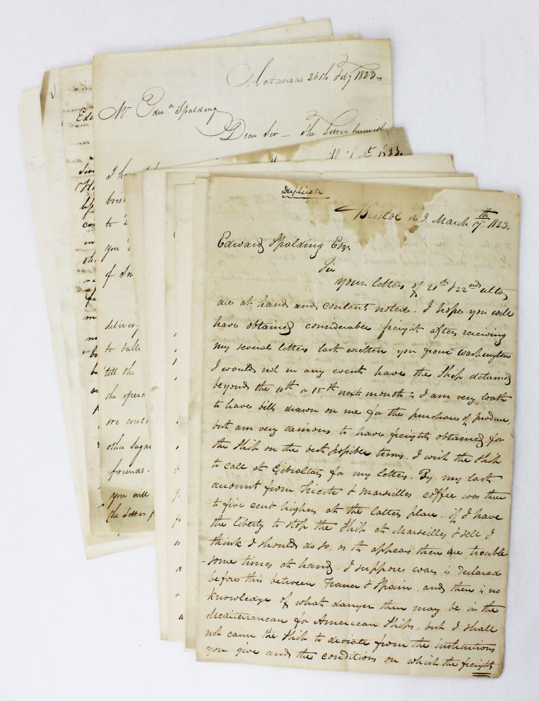 Item #6529 [Group of Nine Autograph Letters Written to Edward Spalding, a Businessman in Cuba]. Cuba.