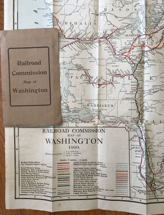 Item #1018 Railroad Commission Map of Washington. 1910. Washington