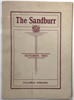 Item #1039 The Sandburr. Published Monthly During the School Year by the Students of the Columbus...