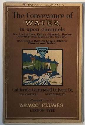 Item #1051 The Conveyance of Water in Open Channels. California, Water