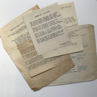 Item #1065 [Five Original Typed Poems, Signed, and One Typed Letter, Signed by Illinois Poet...