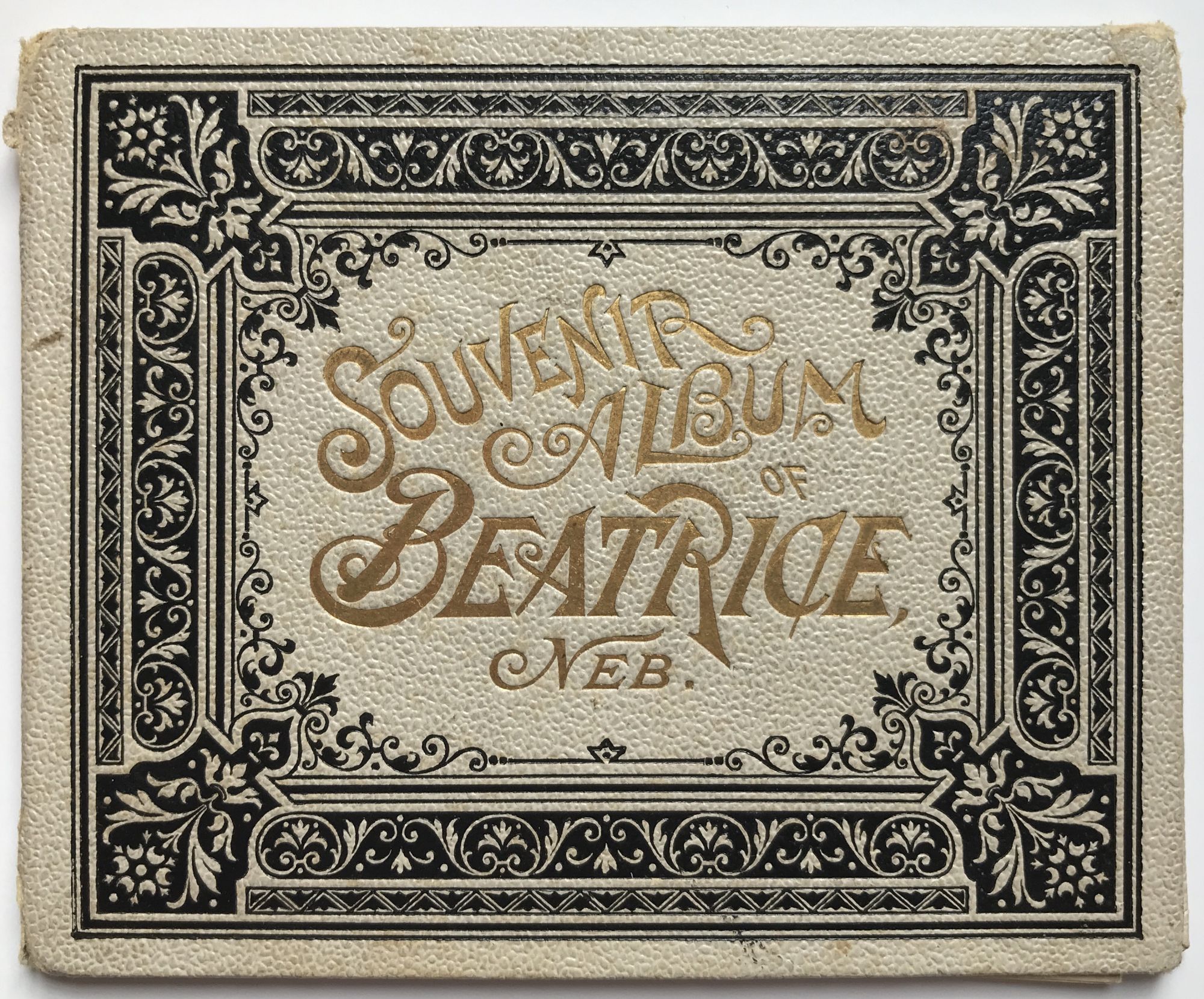 Souvenir Album of Beatrice Neb. cover title by Nebraska on McBride Rare Books