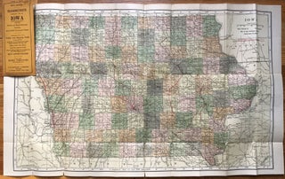 Hammond's Complete Map of Iowa: Showing Electric and Steam Railroads, Counties, and All Cities, Towns and Villages [cover title]