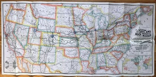 New and Correct Map of the Great Rock Island Route... Between Chicago and Council Bluffs, Kansas City, Leavenworth, Atchison, Minneapolis, St. Paul, and All Points East, West, South-West, and North-West