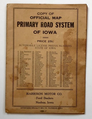 Copy of Official Primary Road System of Iowa [cover title]