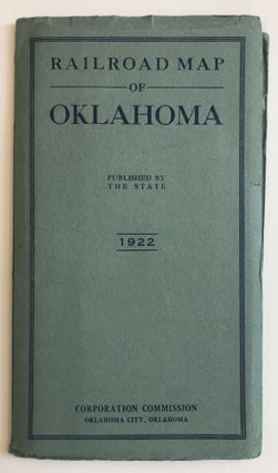 Item #1310 Railroad Map of Oklahoma [cover title]. Oklahoma, Railroads