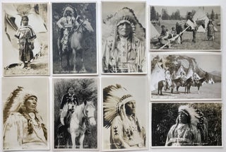 [Series of Nineteen Real Photo Postcards of Nakoda Native Peoples in and Around Banff]