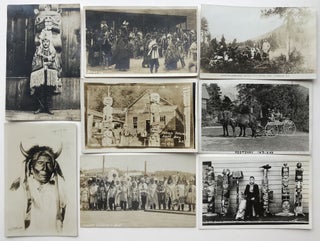 Item #1349 [Thirteen Real Photo Postcards Depicting First Peoples in British Columbia, and Two...