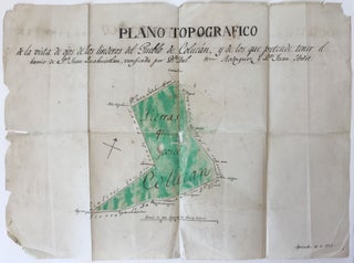 Item #1360 Plano Topographico de la Vista de los Linderos del Pueblo de Colucán... [manuscript...