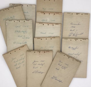 Item #1379 [Archive of a Police Patrolman's Logs from WWII-Era Cincinnati, Ohio]. Elmer W. Eubanks