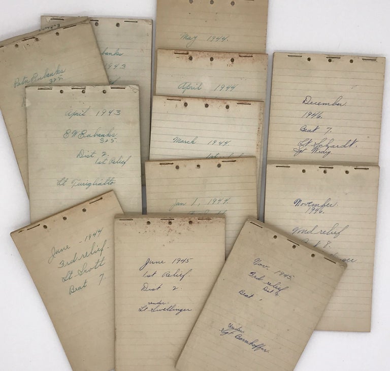 Item #1379 [Archive of a Police Patrolman's Logs from WWII-Era Cincinnati, Ohio]. Elmer W. Eubanks.