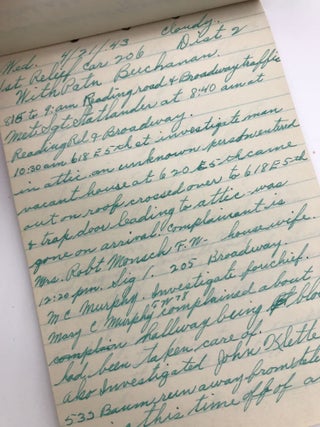 [Archive of a Police Patrolman's Logs from WWII-Era Cincinnati, Ohio]
