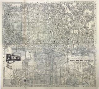 The Latest Map of Los Angeles Compliments Bekins Van and Storage Co.