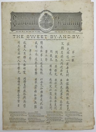 Item #1487 Sabbath Reading. Vol. VIII. No. 4...The Sweet By-and-By. The Chinese to Be Read...