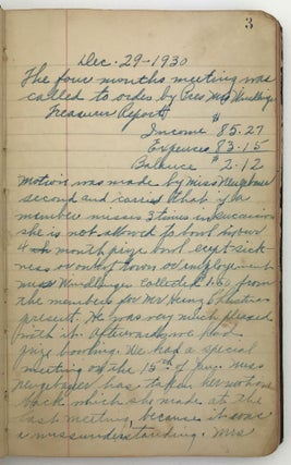 St. Joseph's Ladies Bowling Club. Organized April 3, 1919 [manuscript title]