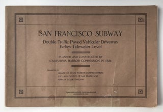 Item #1523 San Francisco Subway. Double Traffic Paved Vehicular Driveway Below Tidewater Level....