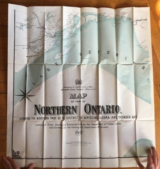 Map of Part of Northern Ontario Showing the Northern Part of the District of Nipissing, Algoma and Thunder Bay [caption title].