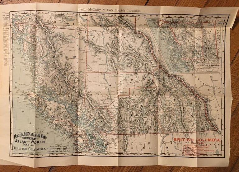 Item #158 Rand, McNally & Co.'s Indexed Atlas of the World Map of British Columbia [caption title]. British Columbia.