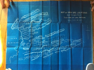 Item #159 Map of Iron Ore Locations Near Sturgeon River East Side of Lake Nepigon [caption...