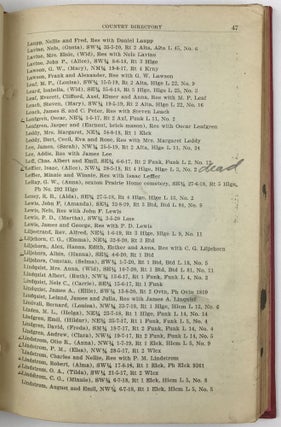 Complete Directory of Phelps County Nebraska 1909