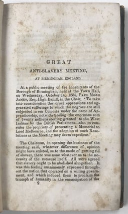 Reception of George Thompson in Great Britain. (Compiled from Various British Publications)