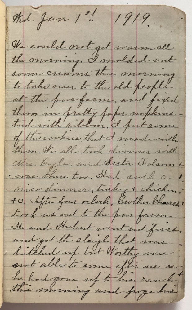Item #1692 [Diary of Dilla Raymond Recording Life in Durango, Colorado, Including Extensive Church and Missionary Work]. Dilla Annazillah Jackson Raymond.
