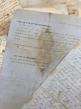 [Collection of Correspondence, Business Papers, and Other Documents Relating to the Commercial Interests of Duncan D. McLaurin in Mississippi in the Mid-19th Century, and Including His Manuscript Medical Discharge from the Confederate Army]