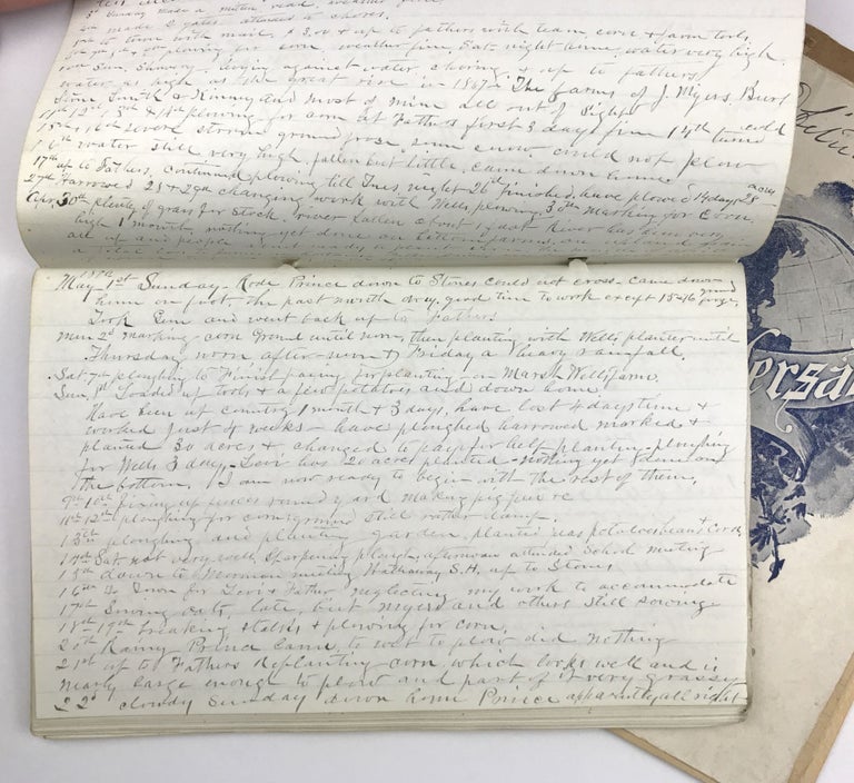 Item #1739 [Handwritten Diary of H.L. Erskine, Farmer in Onawa, Iowa]. Harlow Linzel Erskine.