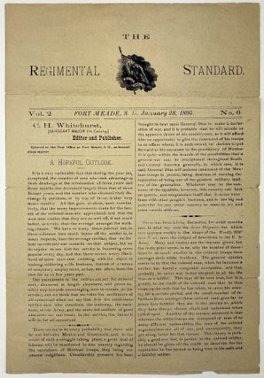 Item #1855 The Regimental Standard. Vol. 2 No. 6 [caption title]. United States Military, South...