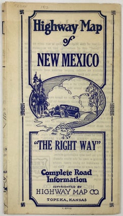 Item #1920 Highway Map of New Mexico / Highway Map of Arizona. New Mexico, Arizona