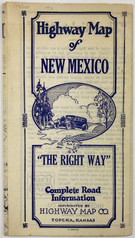 Item #1920 Highway Map of New Mexico / Highway Map of Arizona. New Mexico, Arizona.