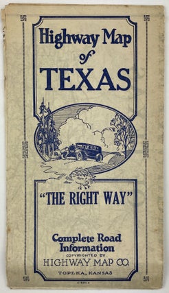 Item #1921 Highway Map of Texas. Texas