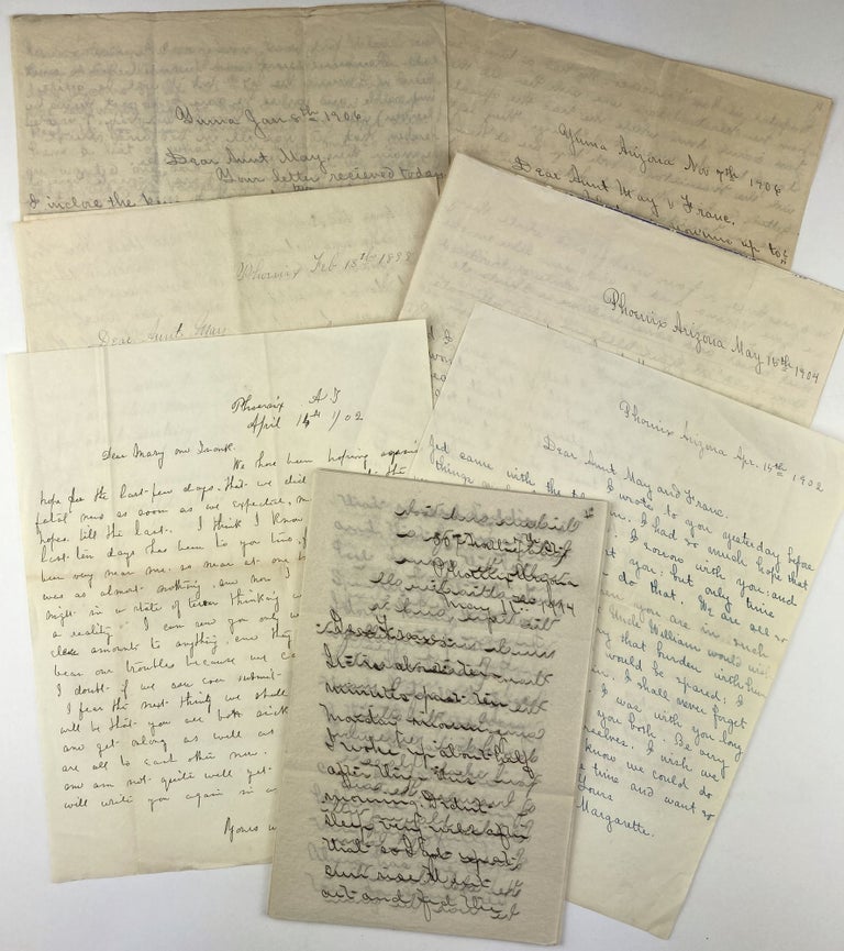 Item #1950 [Group of Six Letters Written to "Aunt May" and Her Daughter Franc by Her Niece, Margarette, Describing Life in Arizona and Other Family Matters]. Arizona, Women.