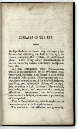 Diseases of the Eye, Treated Homoeopathically. From the German