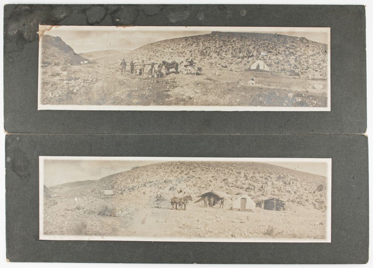 Item #1981 [Four Panoramic Photographs of Late 19th-Century Placer Mining in Lake County, Oregon]. Oregon, Mining.